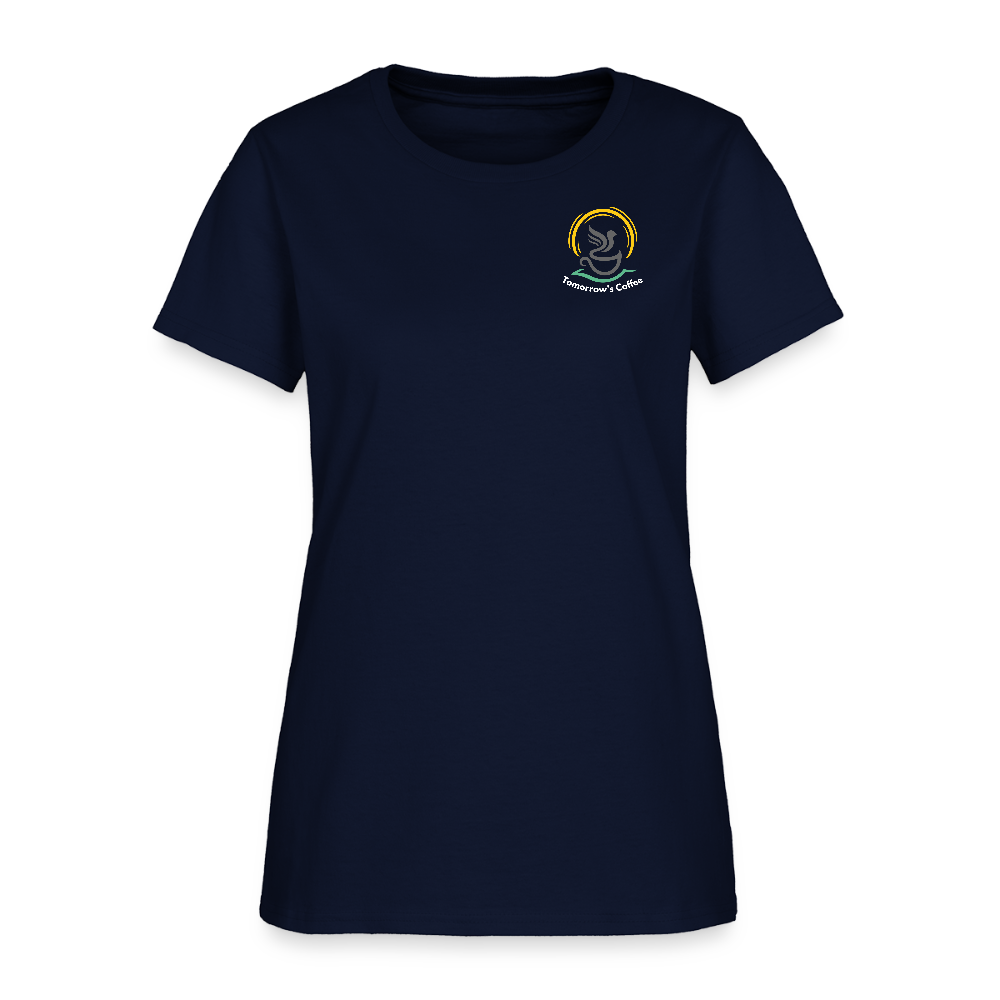 Women's T-Shirt | Sip Happens. - navy
