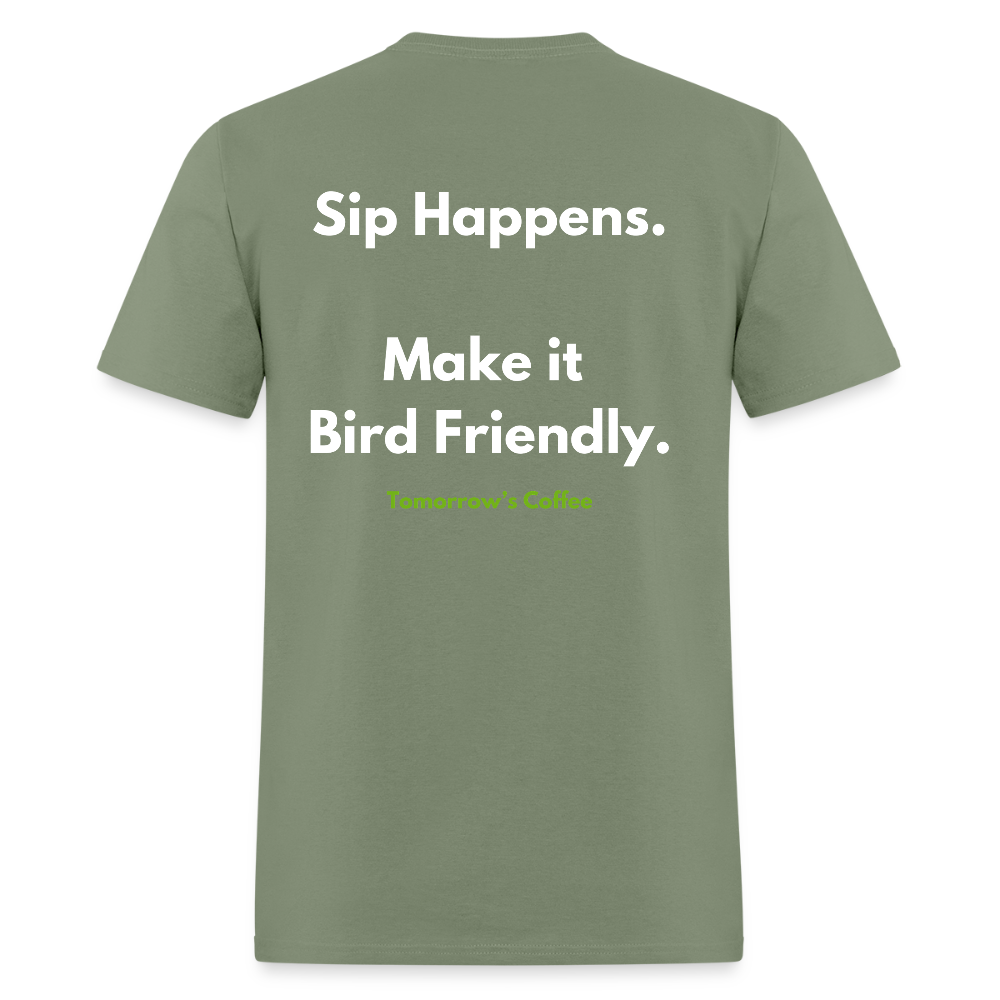 Men's T-Shirt | Sip Happens. - military green