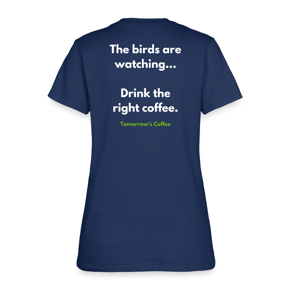 Women's T-Shirt | The Birds are Watching. - blue dusk