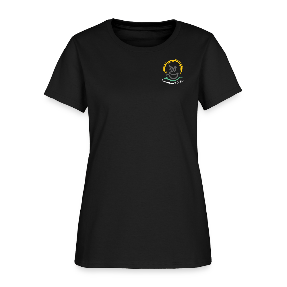 Women's T-Shirt | Sip Happens. - black