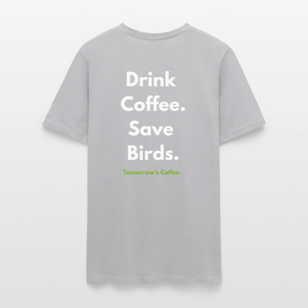 Men's T-Shirt | Drink Coffee. Save Birds. - gravel