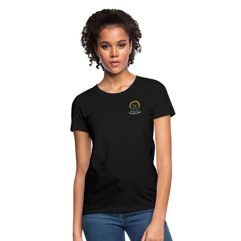 Women's T-Shirt | Sip Happens. - black