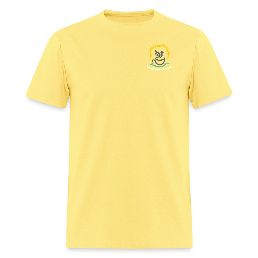 Men's T-Shirt | Drink Coffee. Save Birds. - cornsilk