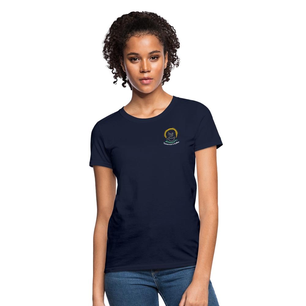 Women's T-Shirt | Sip Happens. - navy