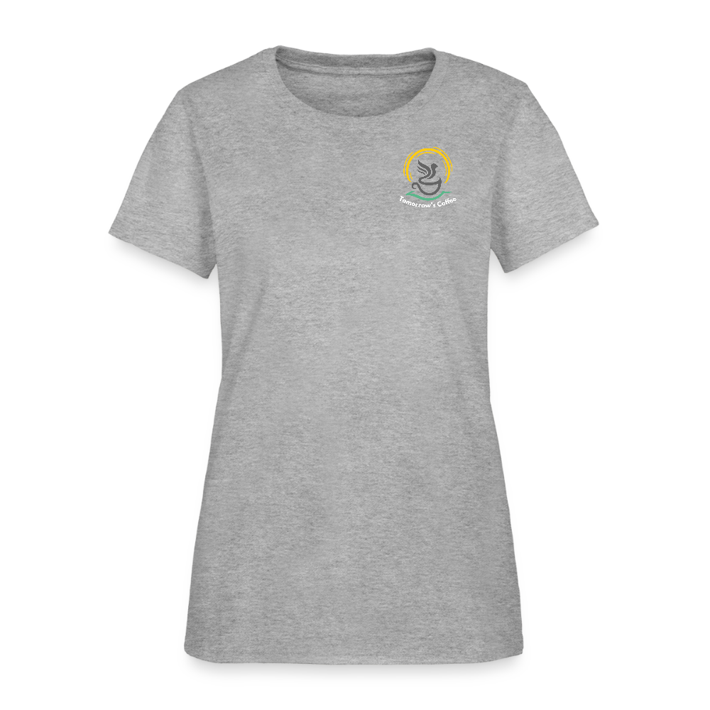 Women's T-Shirt | Sip Happens. - heather gray
