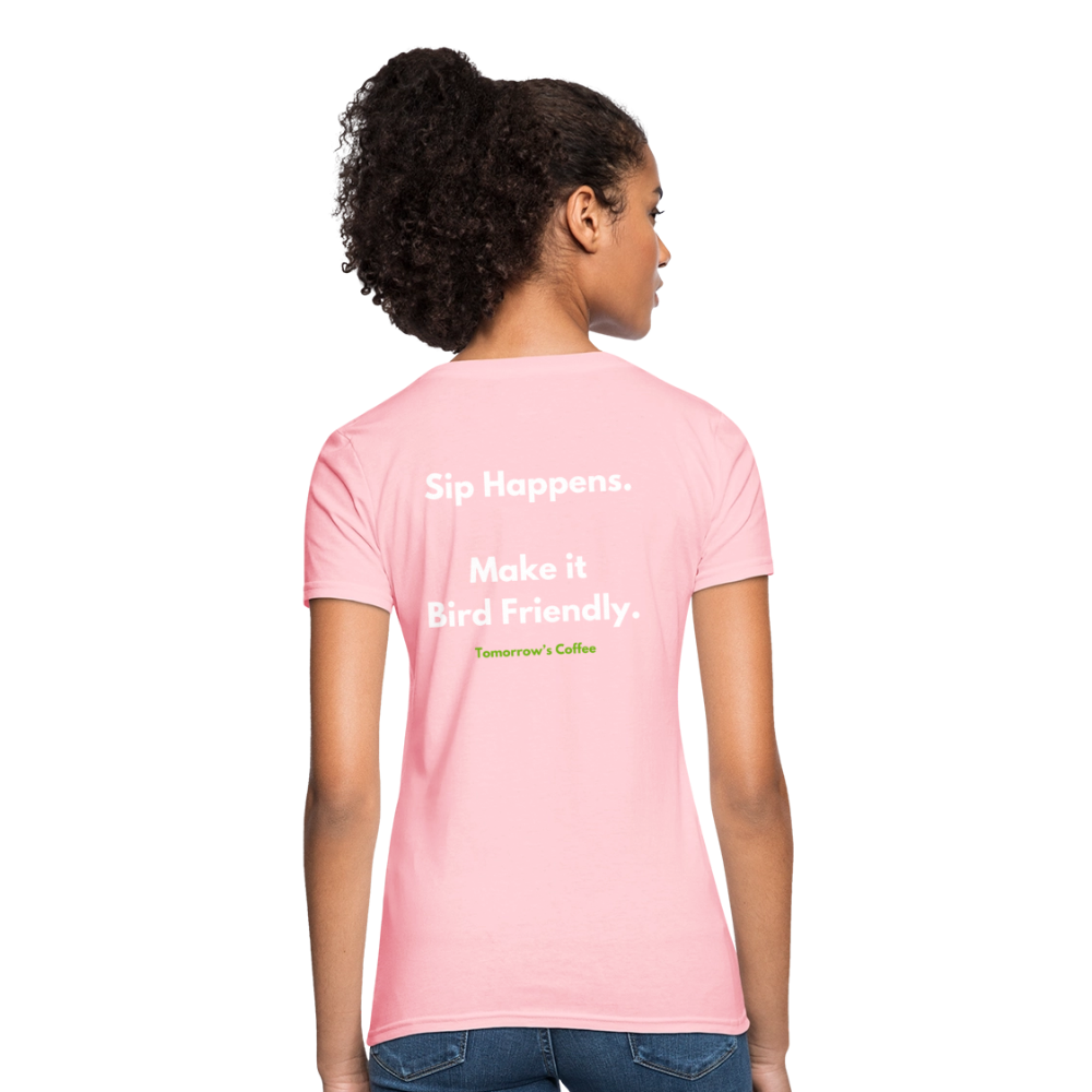 Women's T-Shirt | Sip Happens. - pink
