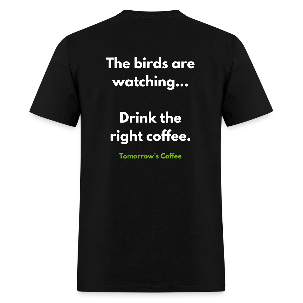 Men's T-Shirt | The Birds are Watching. - black