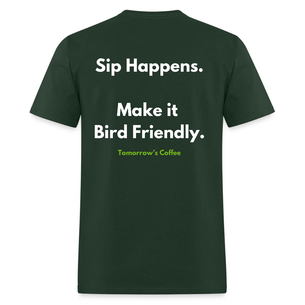 Men's T-Shirt | Sip Happens. - forest green