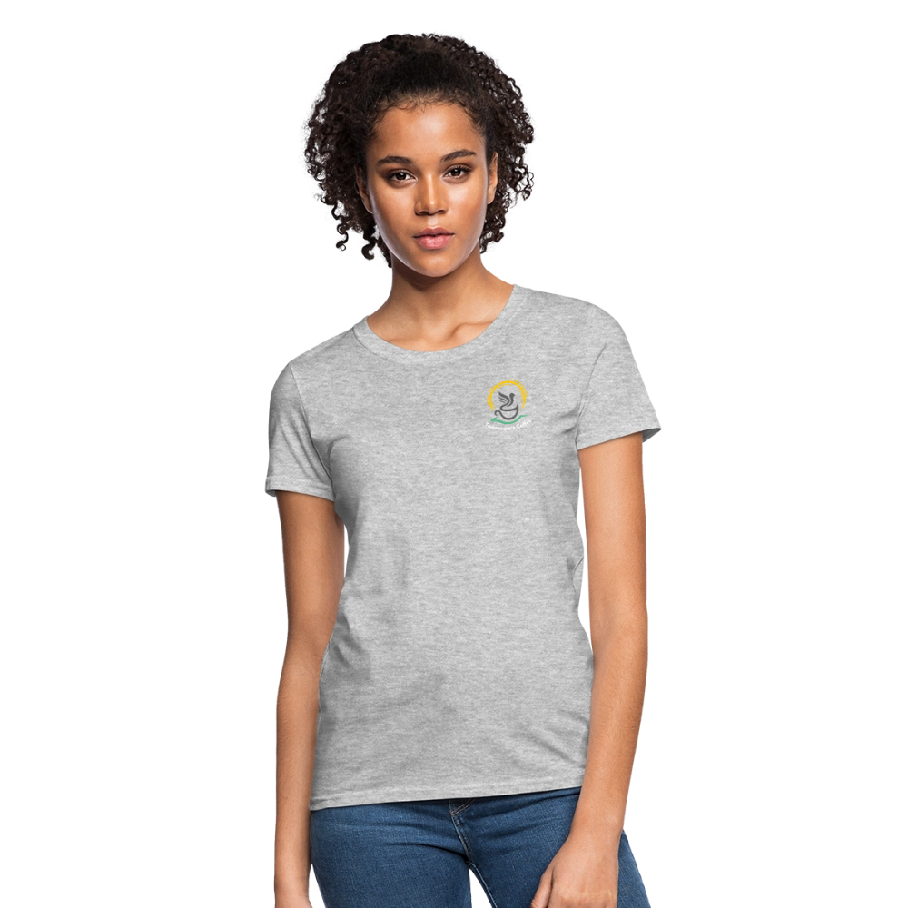 Women's T-Shirt | Sip Happens. - heather gray