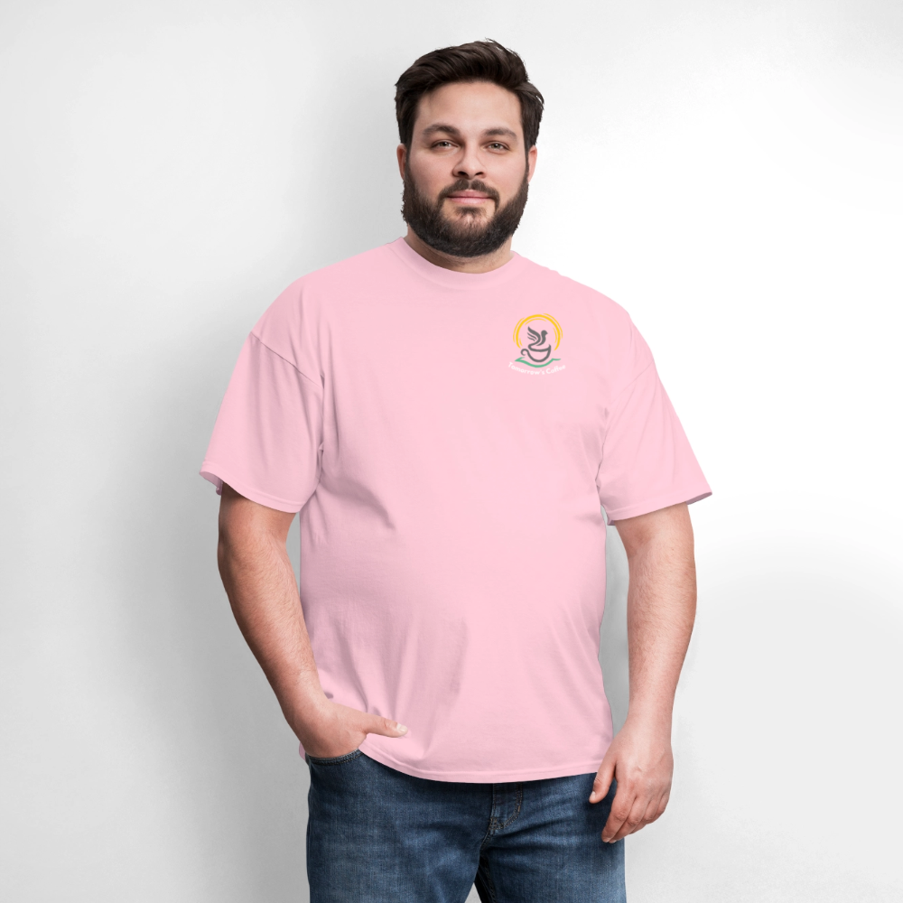 Men's T-Shirt | The Birds & The Beans Talk. - pink