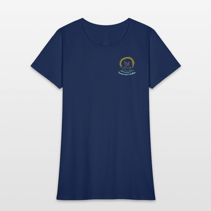 Women's T-Shirt | I Drink the Best Coffee FOR the World -  blue dusk