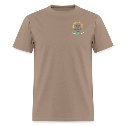 Men's T-Shirt | Drink Coffee. Save Birds. - brown savana