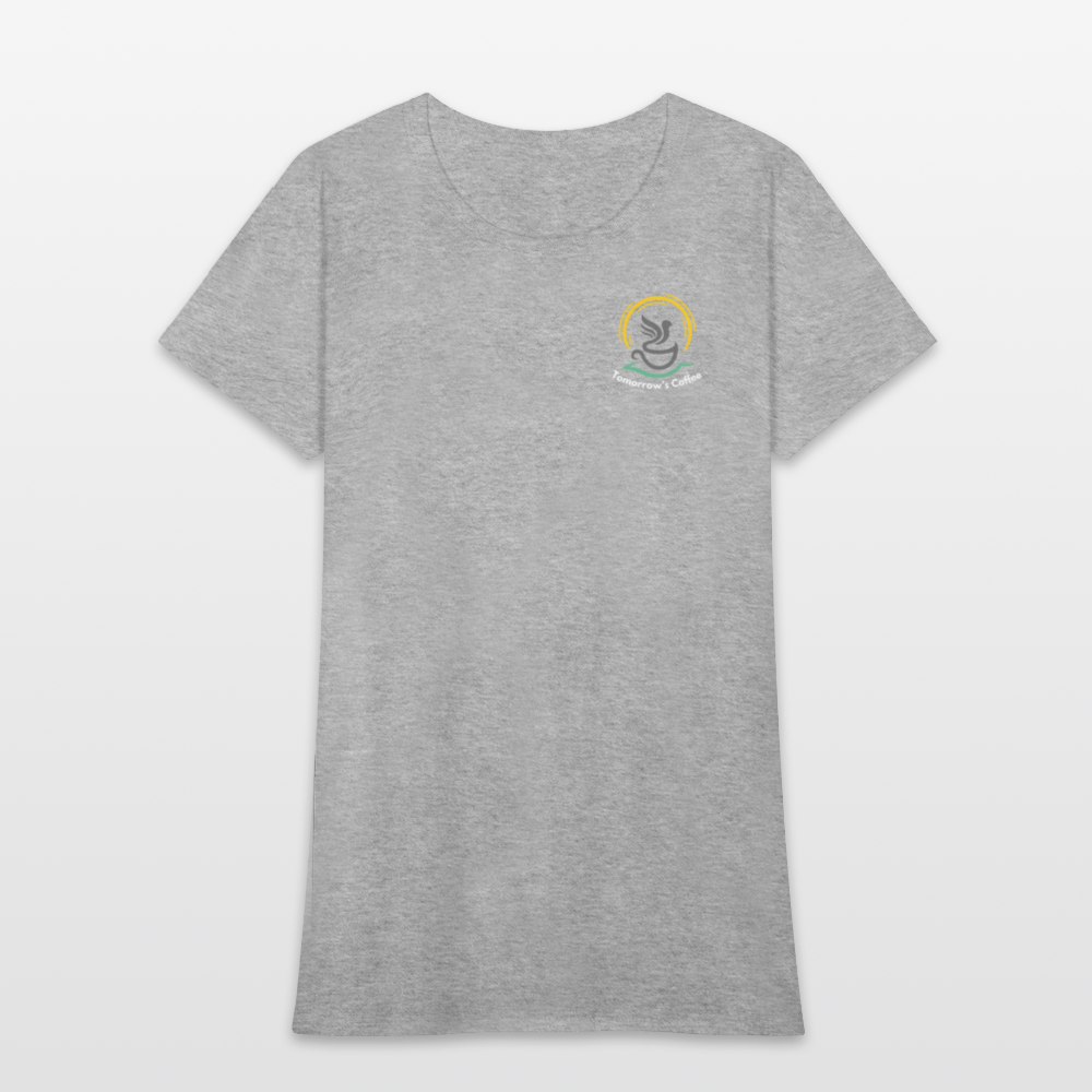 Women's T-Shirt | I Drink the Best Coffee FOR the World - heather gray