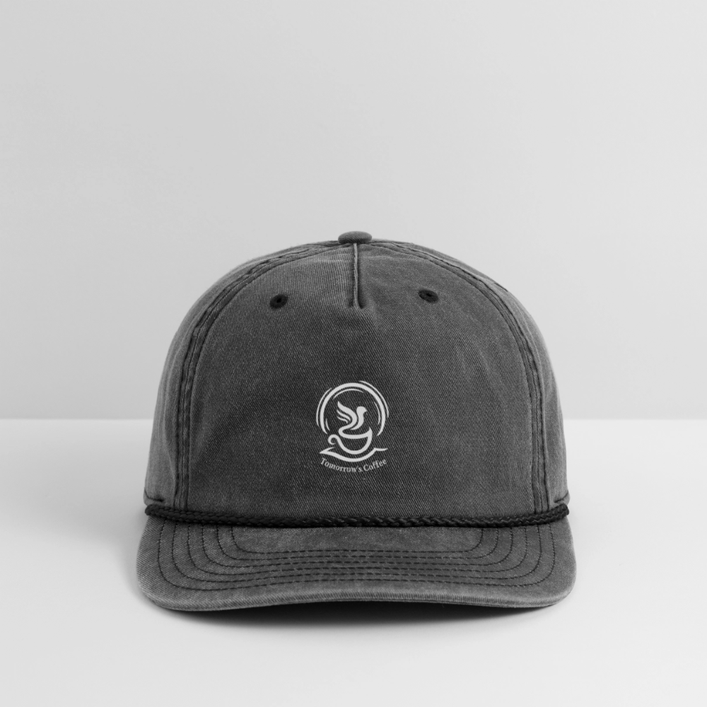 Tomorrow's Coffee Vintage Ball Cap - washed black