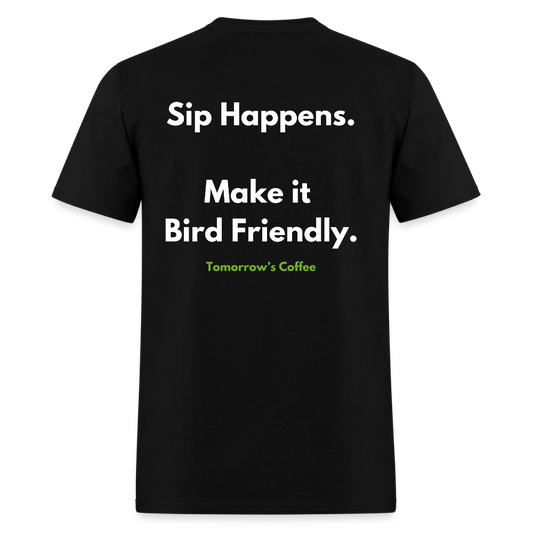 Men's T-Shirt | Sip Happens. - black