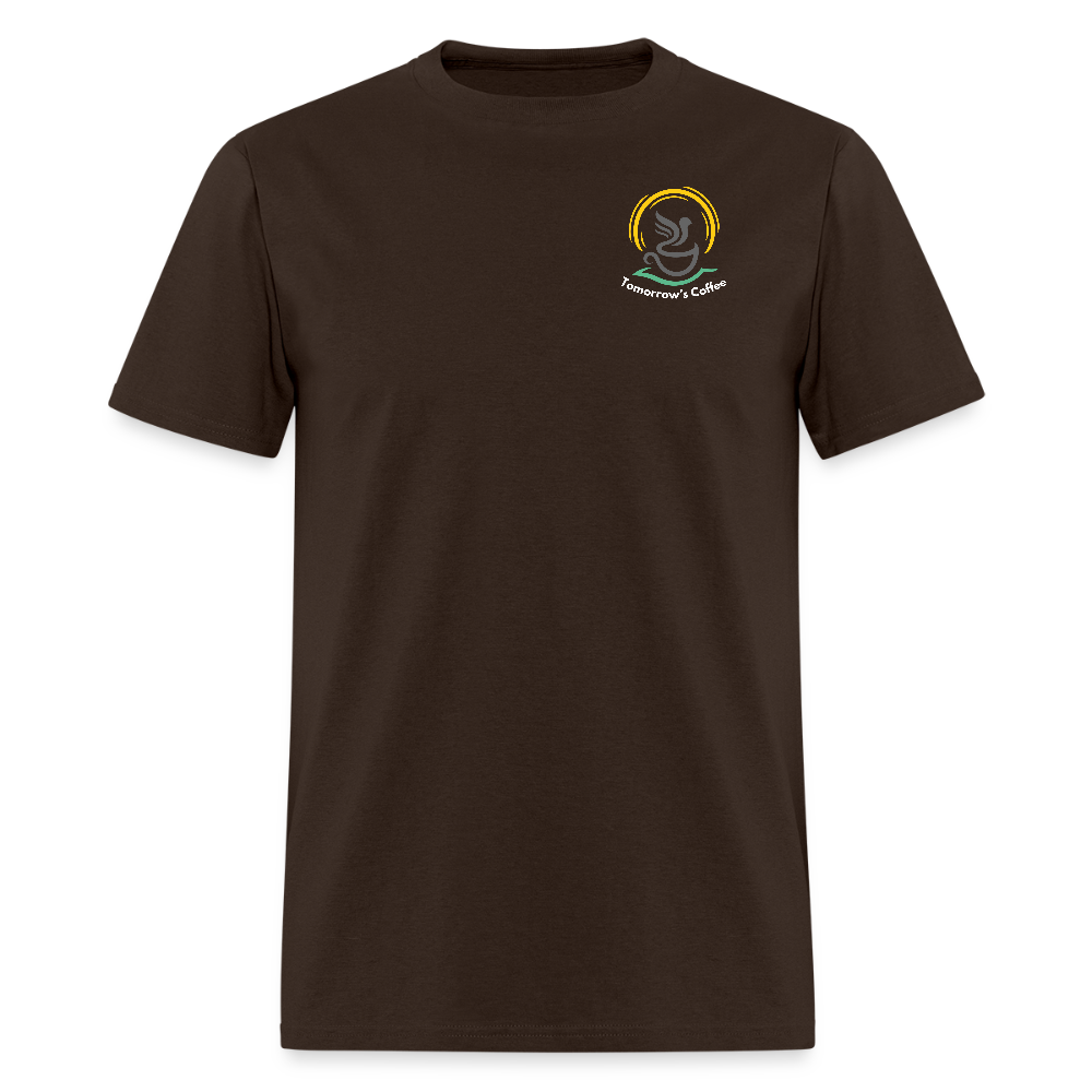 Men's T-Shirt | The Birds & The Beans Talk. - brown