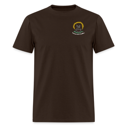 Men's T-Shirt | The Birds & The Beans Talk. - brown