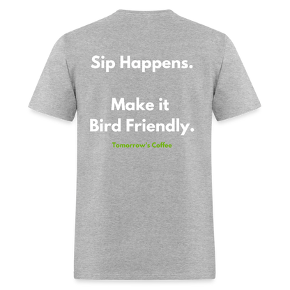 Men's T-Shirt | Sip Happens. - heather gray
