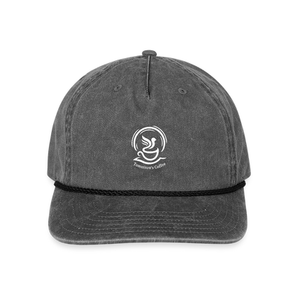 Tomorrow's Coffee Vintage Ball Cap - washed black