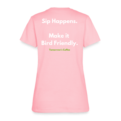 Women's T-Shirt | Sip Happens. - pink