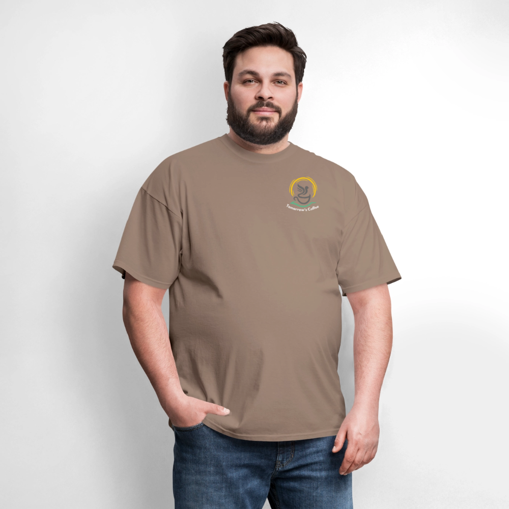 Men's T-Shirt | The Birds & The Beans Talk. - brown savana