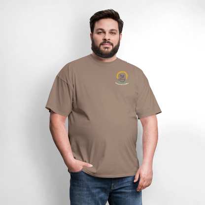 Men's T-Shirt | The Birds & The Beans Talk. - brown savana