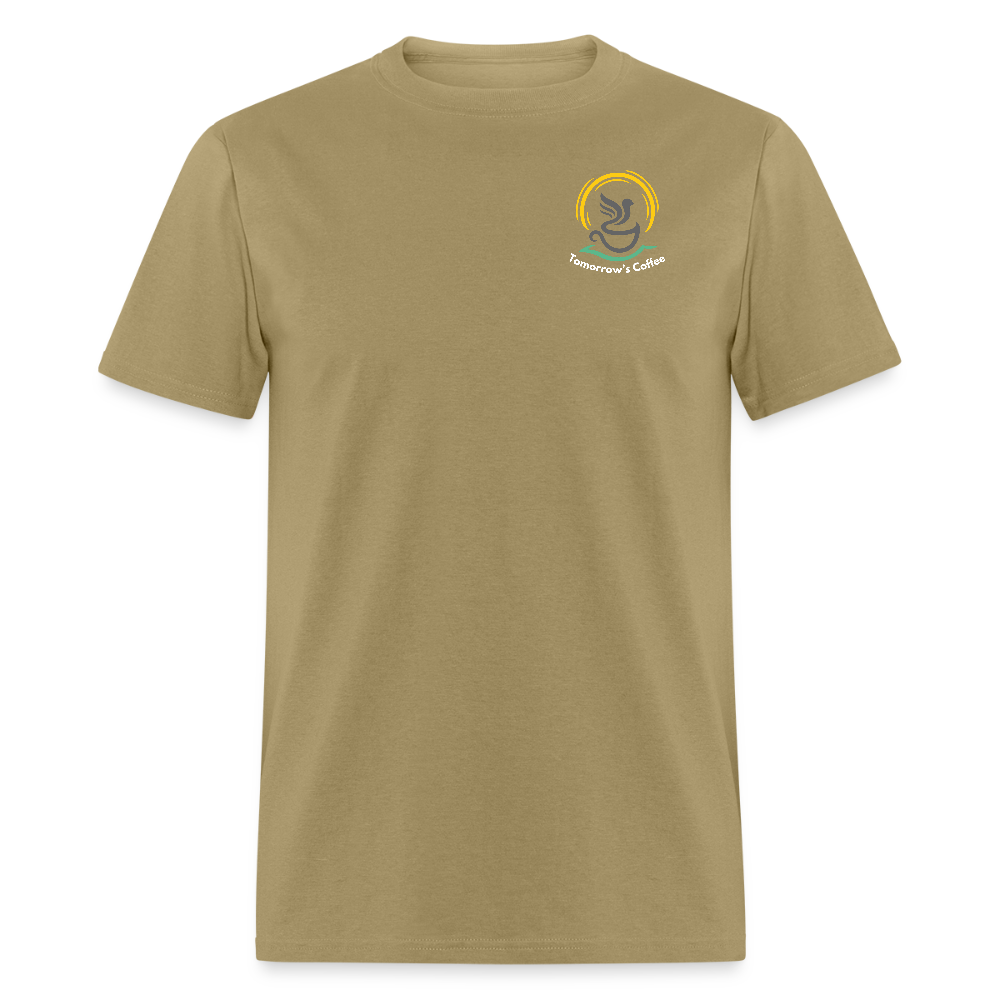 Men's T-Shirt | I Drink the Best Coffee FOR the World - khaki