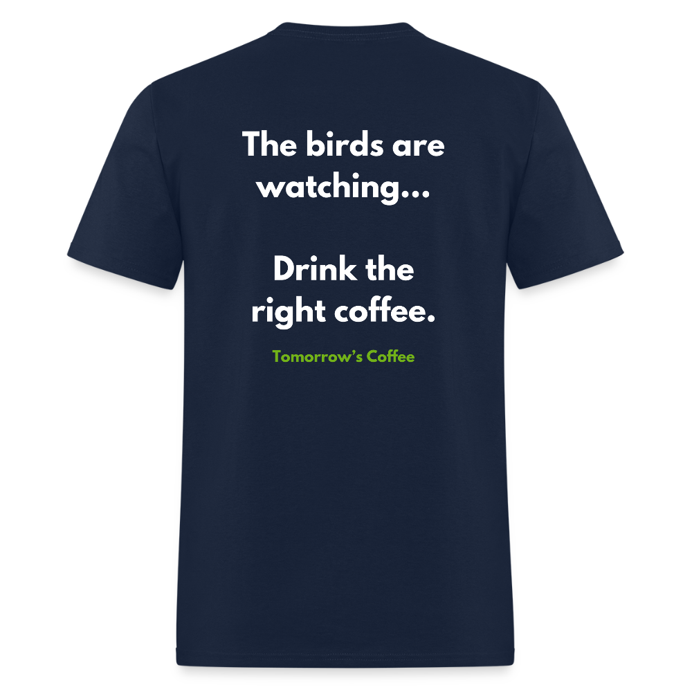 Men's T-Shirt | The Birds are Watching. - navy