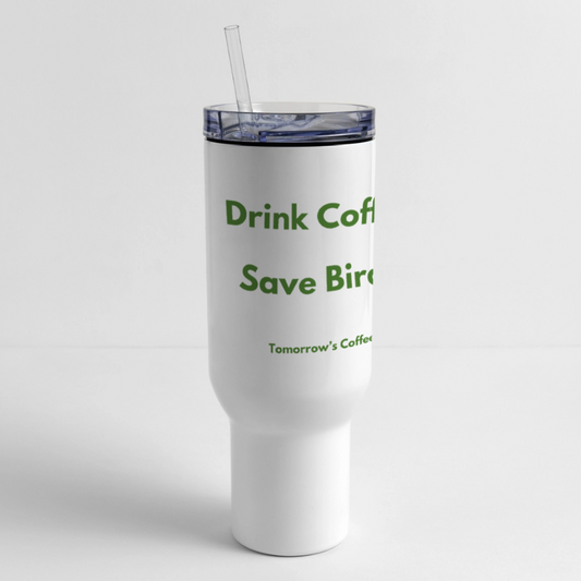 Tomorrow's Coffee Travel Mug - white