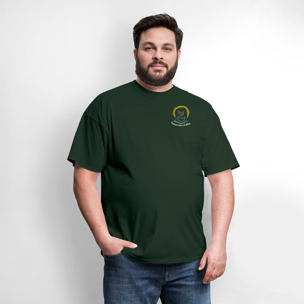 Men's T-Shirt | The Birds & The Beans Talk. - forest green