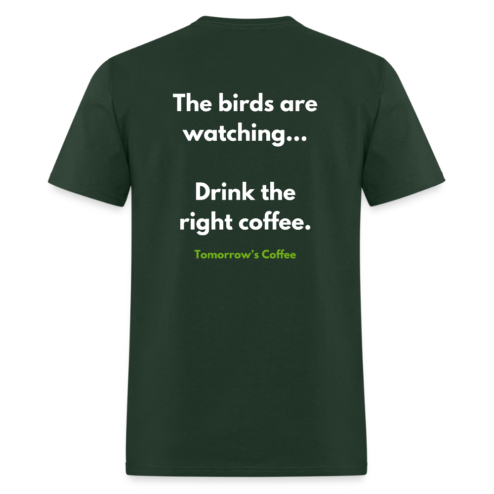Men's T-Shirt | The Birds are Watching. - forest green