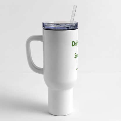 Tomorrow's Coffee Travel Mug - white