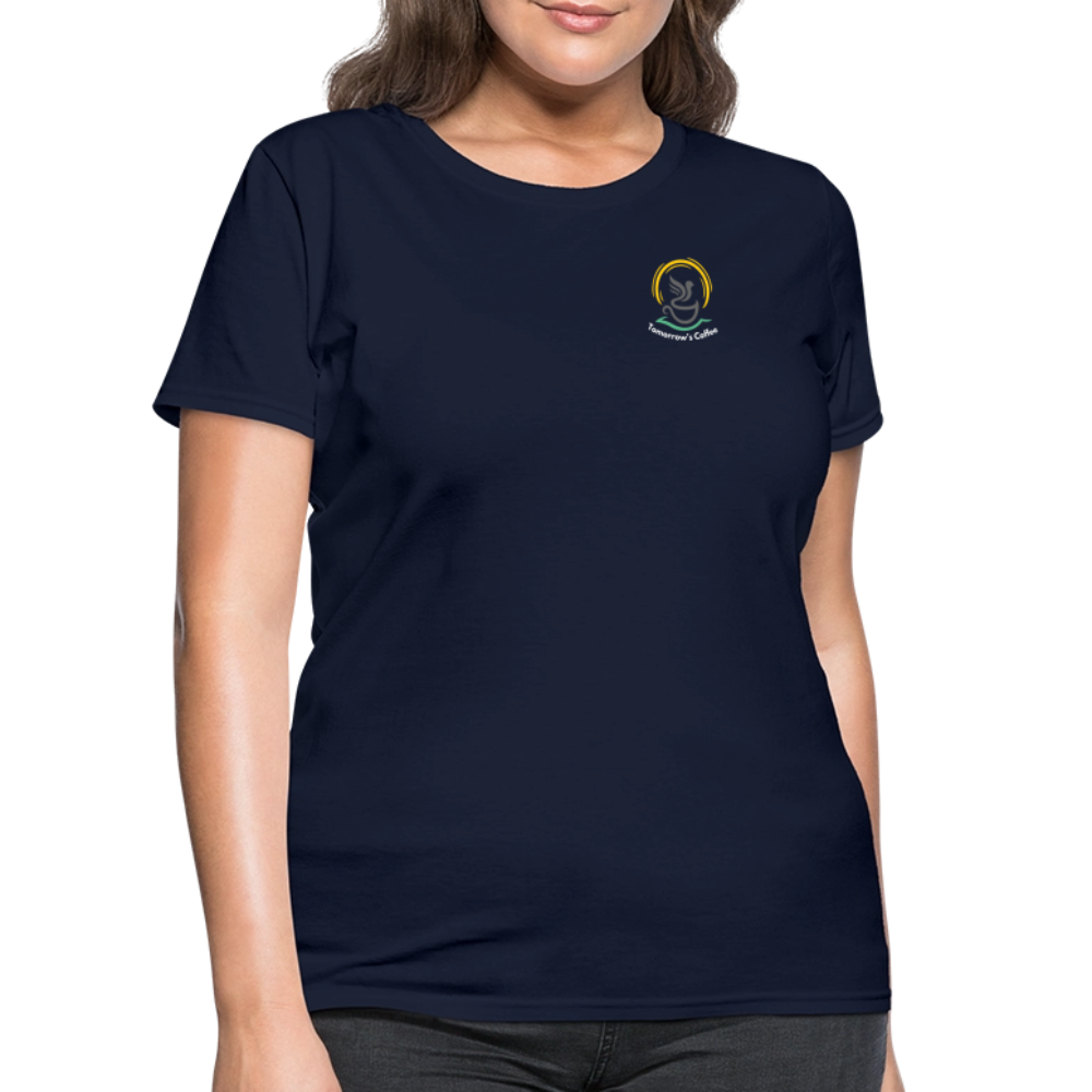 Women's T-Shirt | I Drink the Best Coffee FOR the World - navy