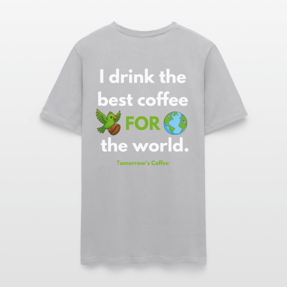 Men's T-Shirt | I Drink the Best Coffee FOR the World - gravel 
