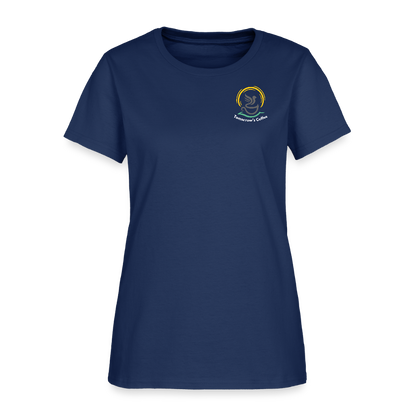 Women's T-Shirt | Drink Coffee. Save Birds. -  blue dusk