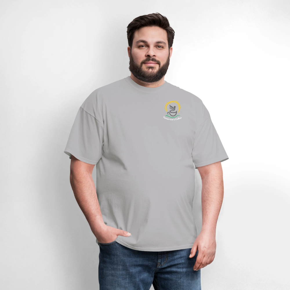 Men's T-Shirt | The Birds & The Beans Talk. - gravel 
