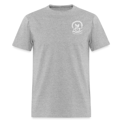 Men's Shirt - We give a flying finch. - heather gray