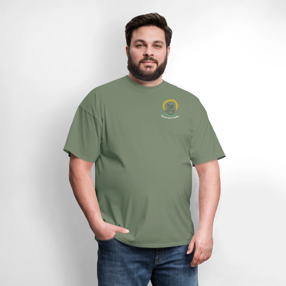 Men's T-Shirt | The Birds & The Beans Talk. - military green