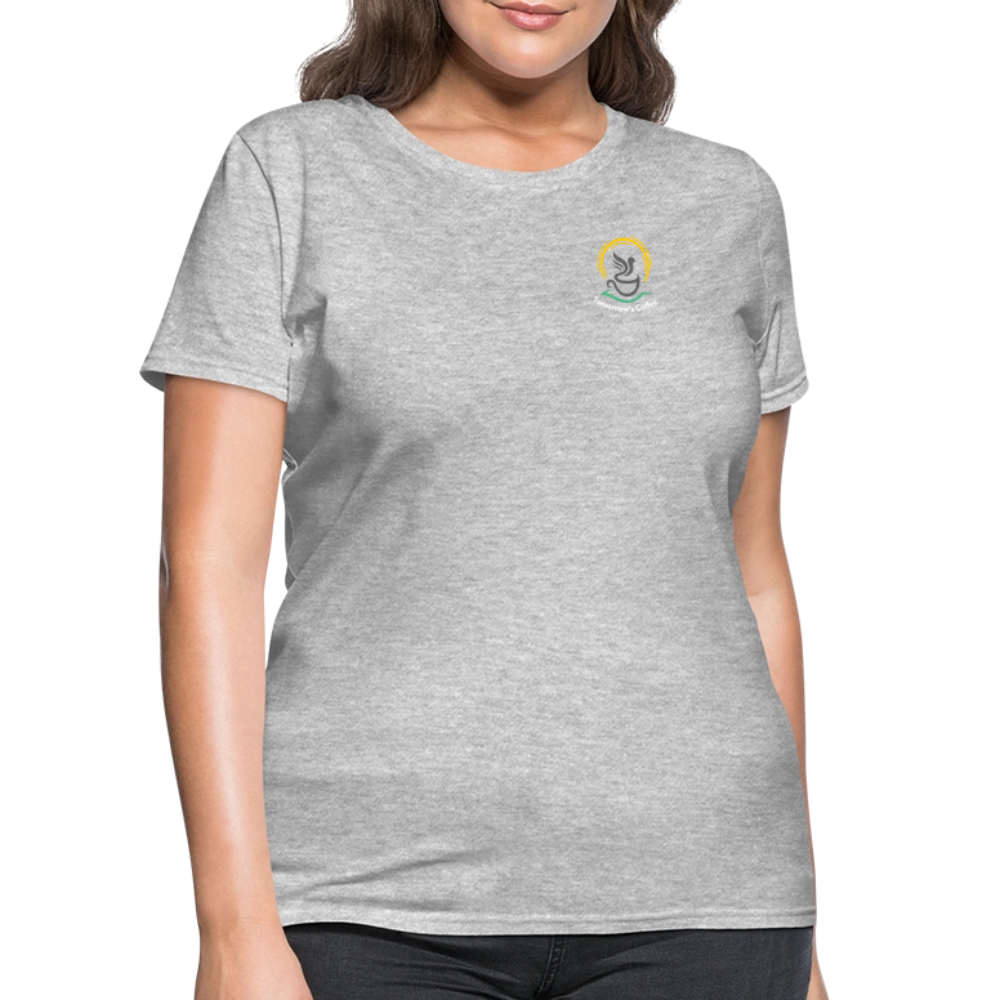 Women's T-Shirt | I Drink the Best Coffee FOR the World - heather gray