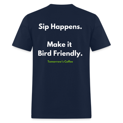 Men's T-Shirt | Sip Happens. - navy