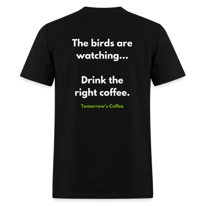 Men's T-Shirt | The Birds are Watching. - black