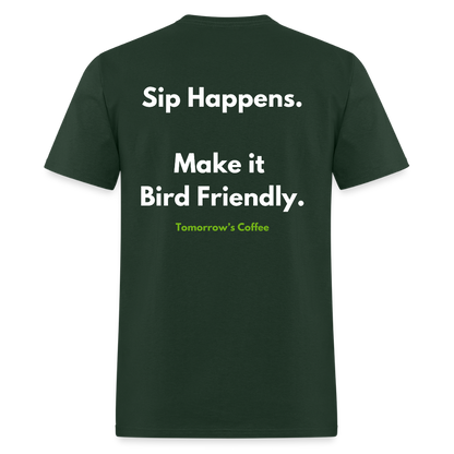 Men's T-Shirt | Sip Happens. - forest green